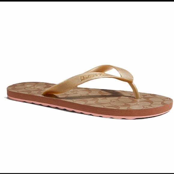 サンダル COACH Signature Flip Flops CY244 cw740_kha_a3?$mobileProductV3$